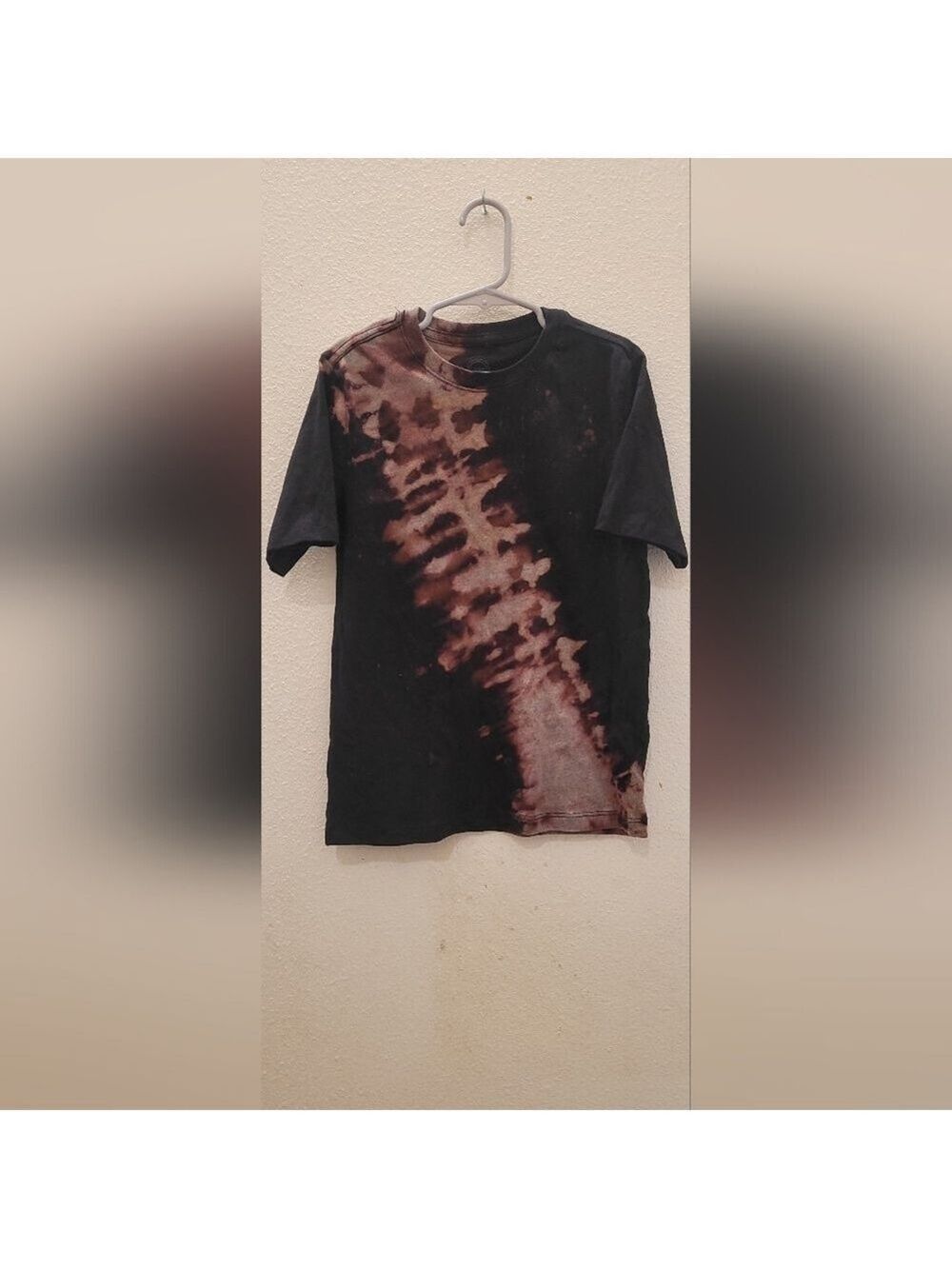 Wonder Nation Kids Black and Brown Tie-Dye Tee Sz 8